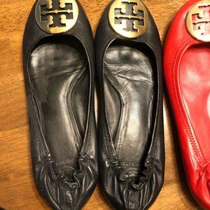 Size 10 Black Tory Burch Ballet Flats